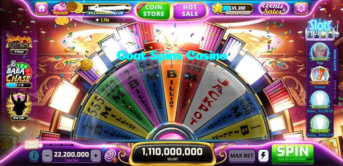 Goat Spins Casino خوش آمدید بونس +600% پیشکش موبائل ایپ کے پروموشن سیکشن میں دکھائی دیتی ہے۔